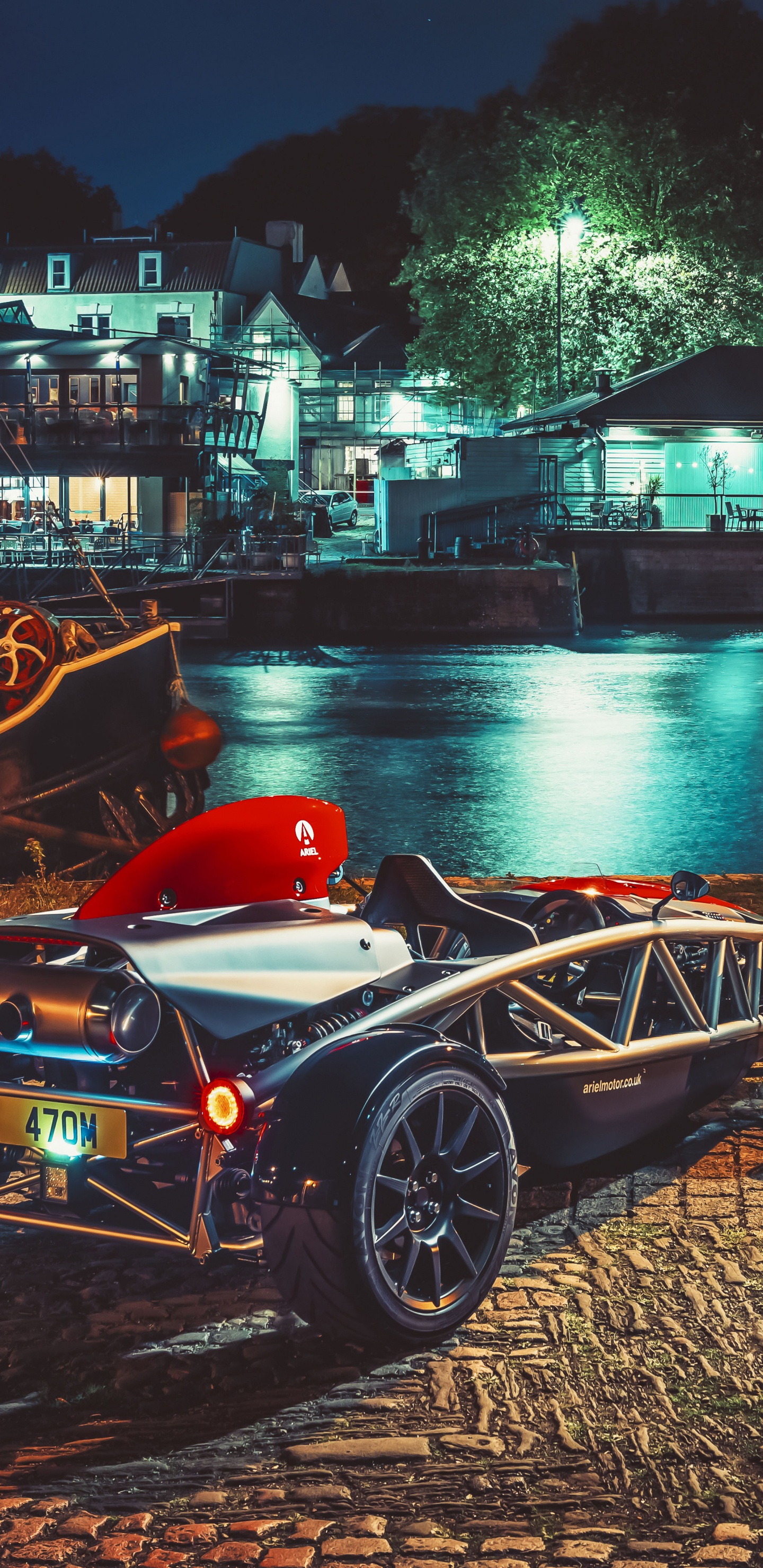 Обои авто, спорткар, Ариель Атом, гоночный автомобиль, старинная машина в разрешении 1440x2960