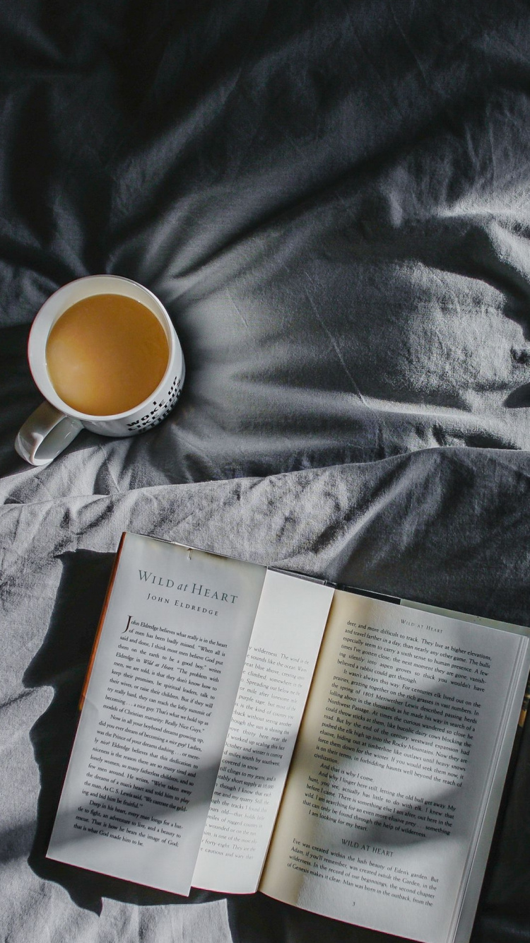 Обои книга, кофе, чай, чашка, Цзюньшань Иньчжэнь в разрешении 750x1334