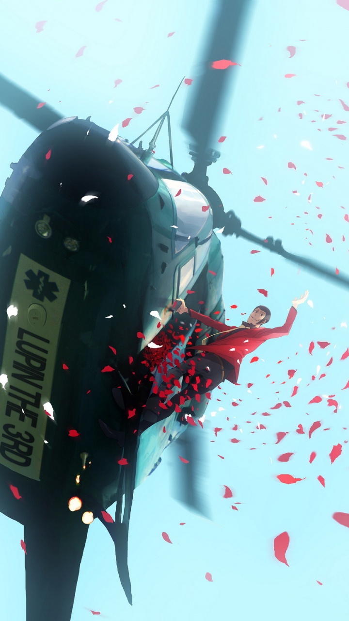 Обои дайске дзиген, фудзико шахта, характер, красный цвет, романтик в разрешении 720x1280