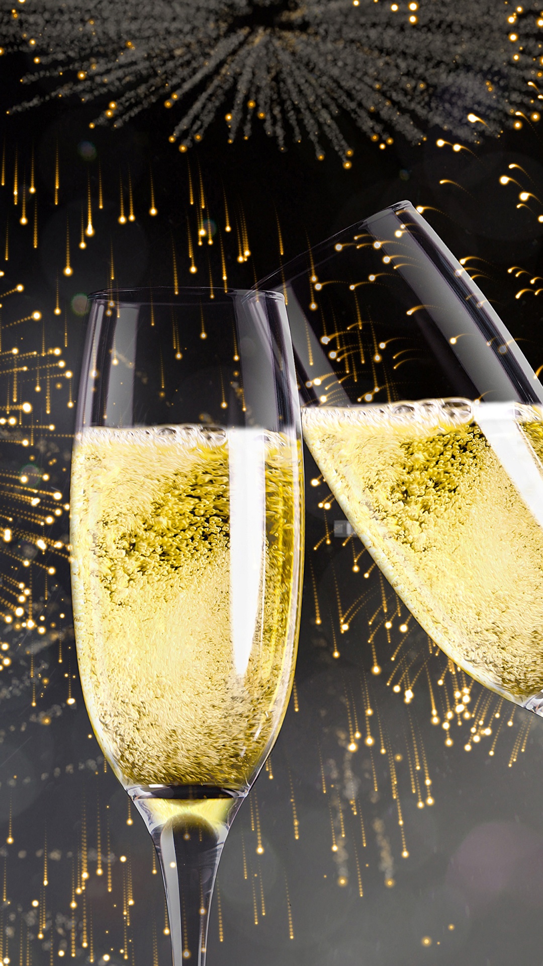 Обои канун Нового года, шампанское, Новый год, вечеринка, день нового года в разрешении 1080x1920