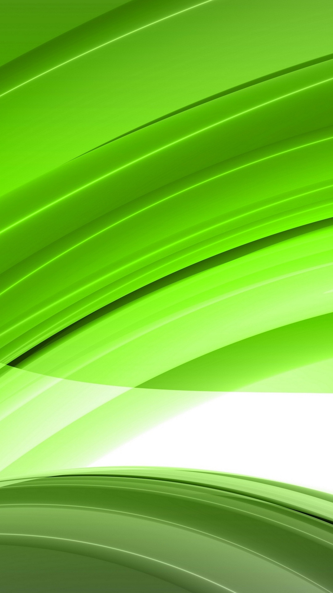 Обои зеленый, лист, линия, графика, зеленый абстрактный в разрешении 1080x1920
