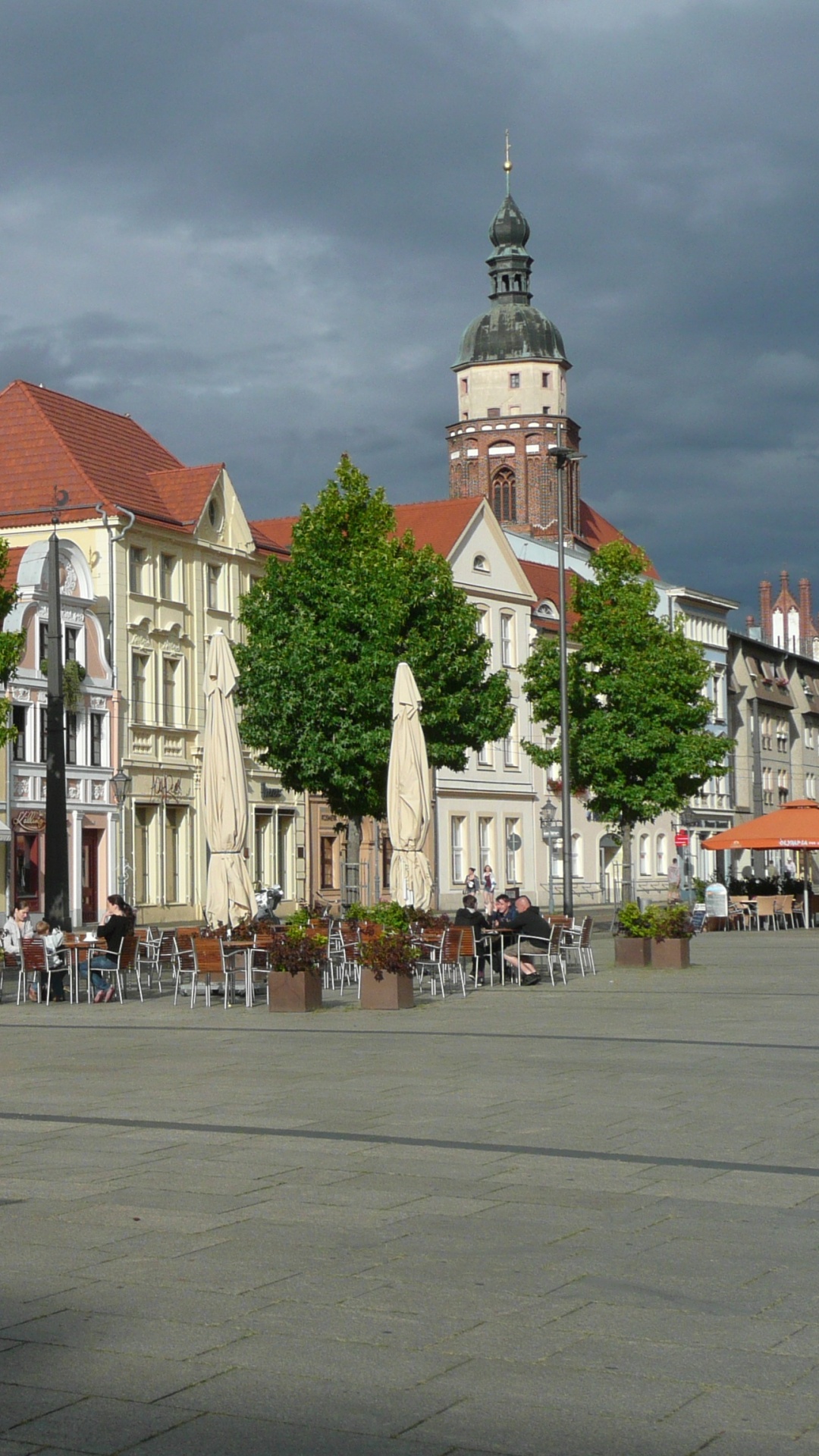 Обои фрайбергский, Дрезденский фарфор, город, городок, городская площадь в разрешении 1080x1920