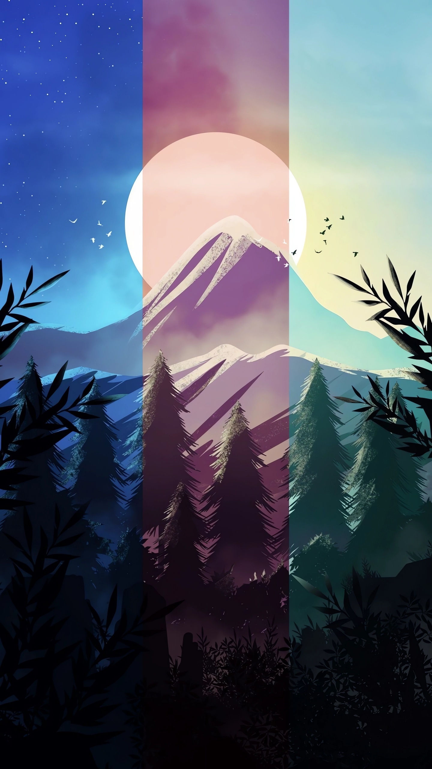 Обои андроид, ios, смартфон, атмосфера, мир в разрешении 1440x2560