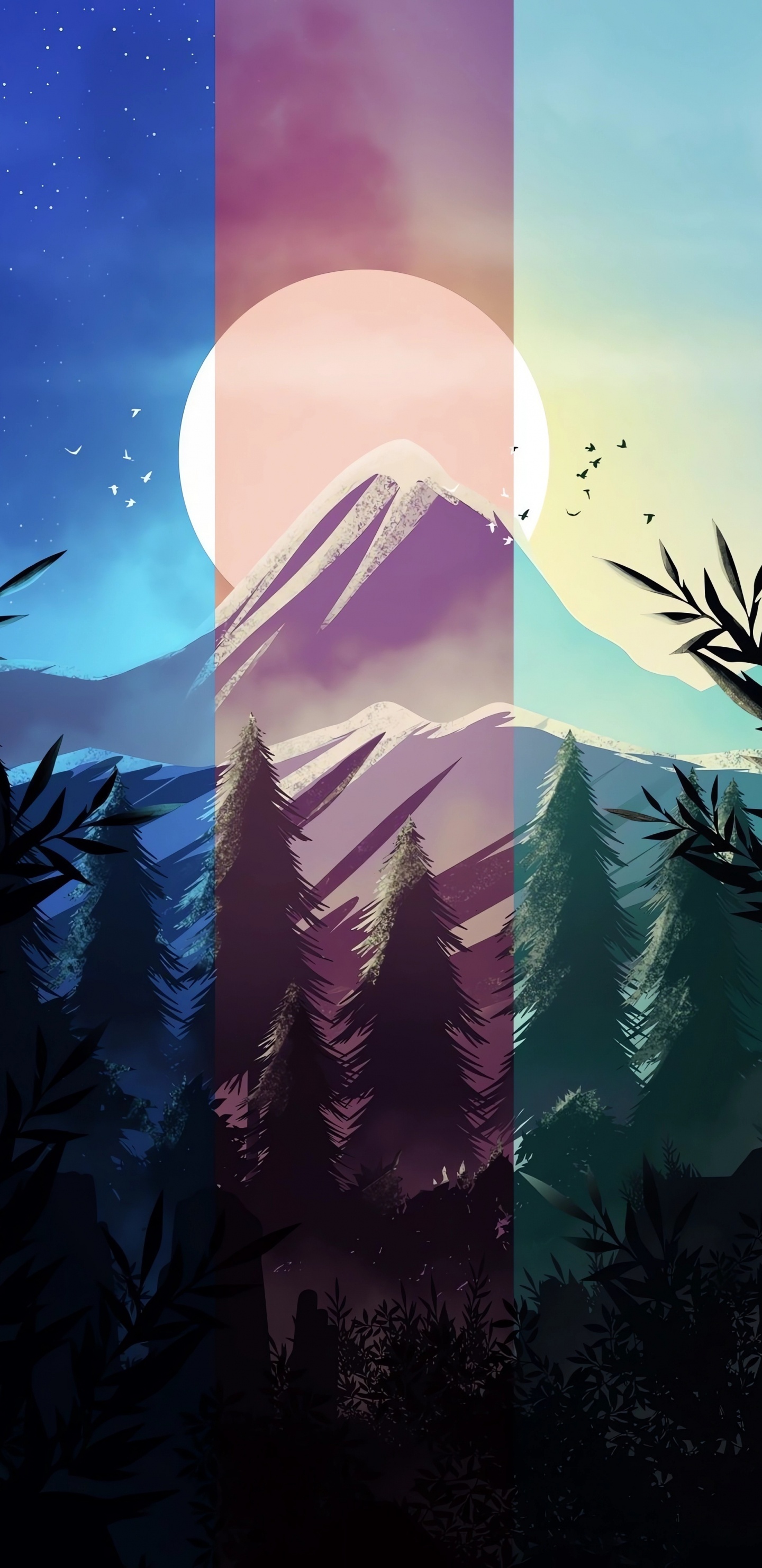 Обои андроид, ios, смартфон, атмосфера, мир в разрешении 1440x2960