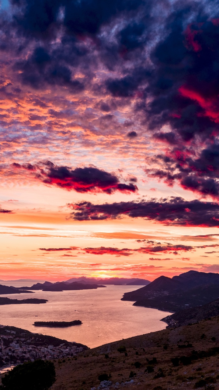 Обои Казка, облако, послесвечение, природа, закат в разрешении 720x1280