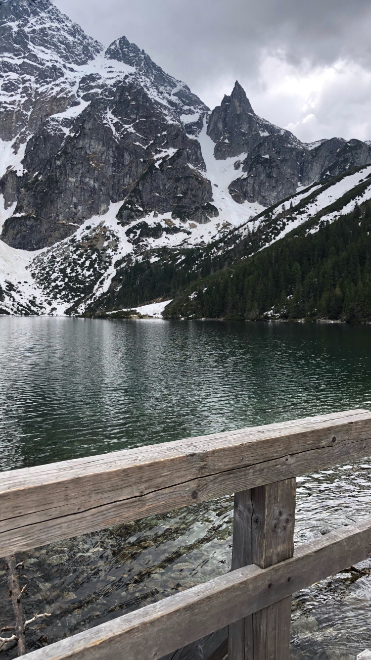 Обои морской глаз, Закопане, высокие татры, озеро, ледниковое озеро в разрешении 750x1334