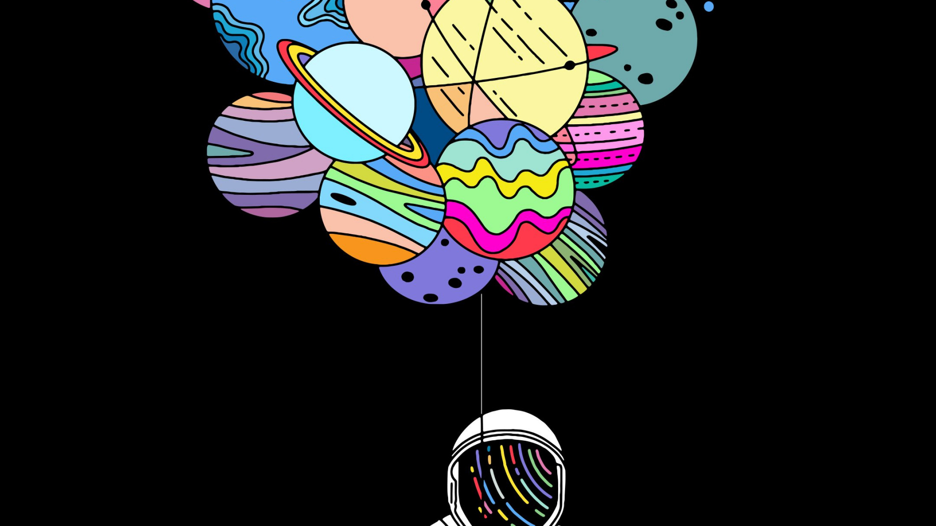 Обои иллюстрация, постер, живопись, рисование, арт в разрешении 1920x1080