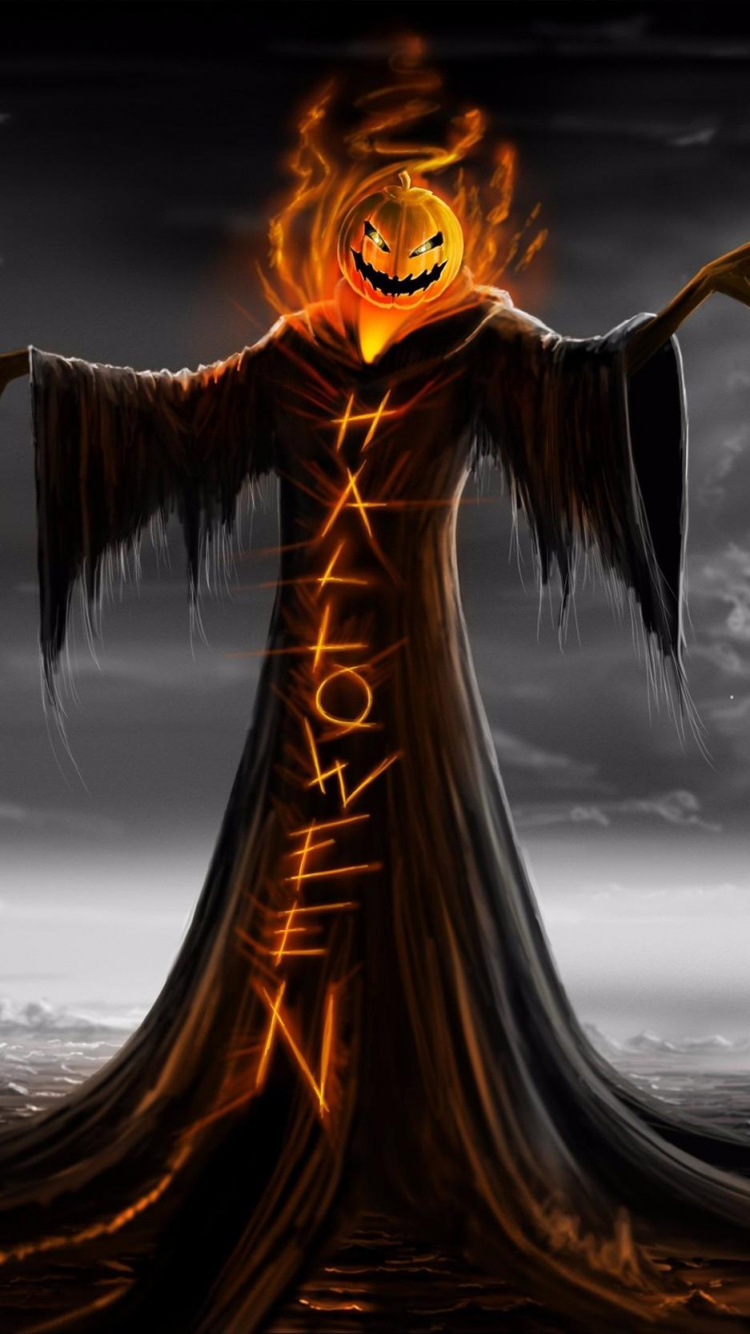 Обои демон, темнота, мифология, небо, сверхъестественное существо в разрешении 750x1334