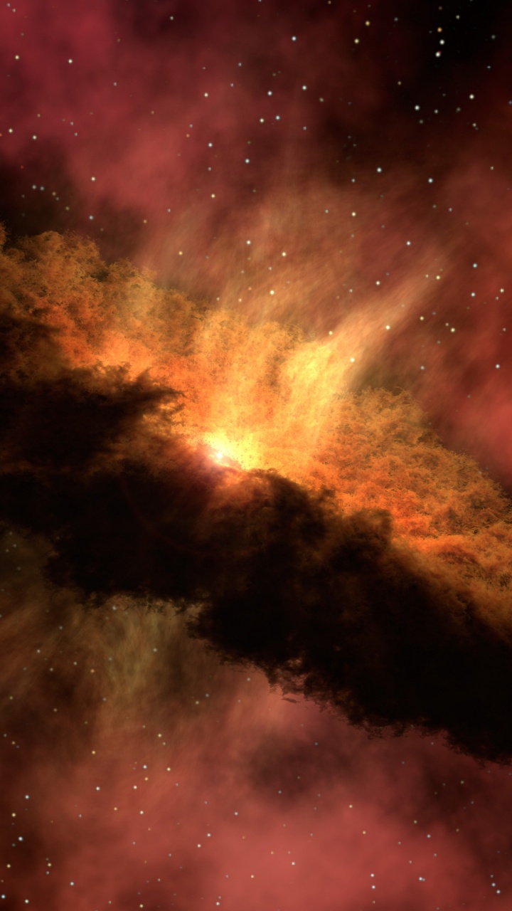 Обои планета, Солнечная система, туманность, атмосфера, астрономический объект в разрешении 720x1280