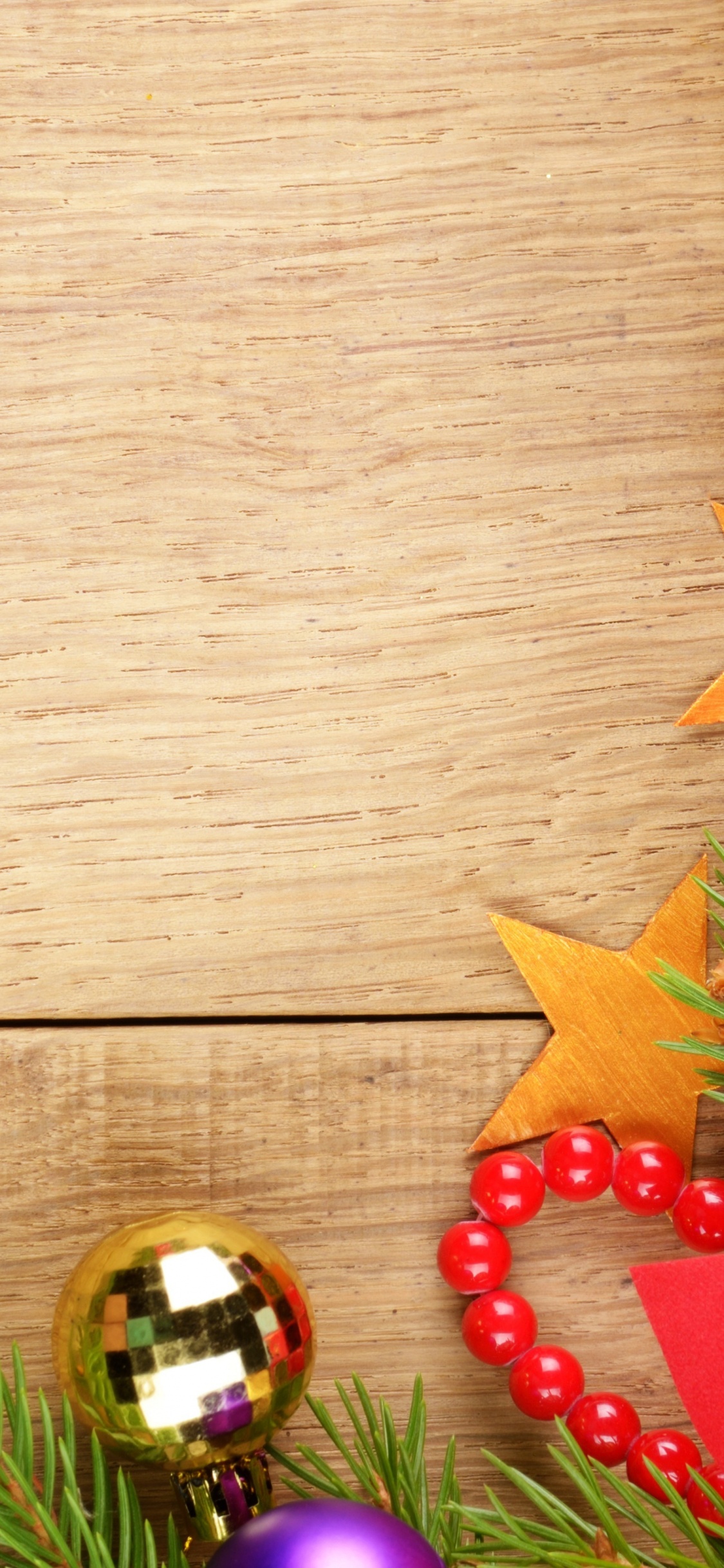 Обои цветочный дизайн, праздник, Рождественские украшения, Рождественский день, декор в разрешении 1125x2436