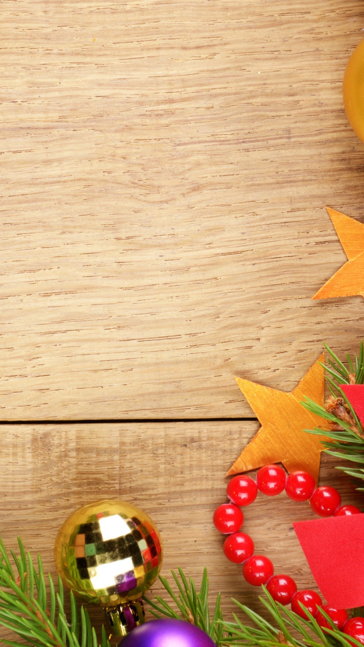 Обои цветочный дизайн, праздник, Рождественские украшения, Рождественский день, декор в разрешении 1440x2560