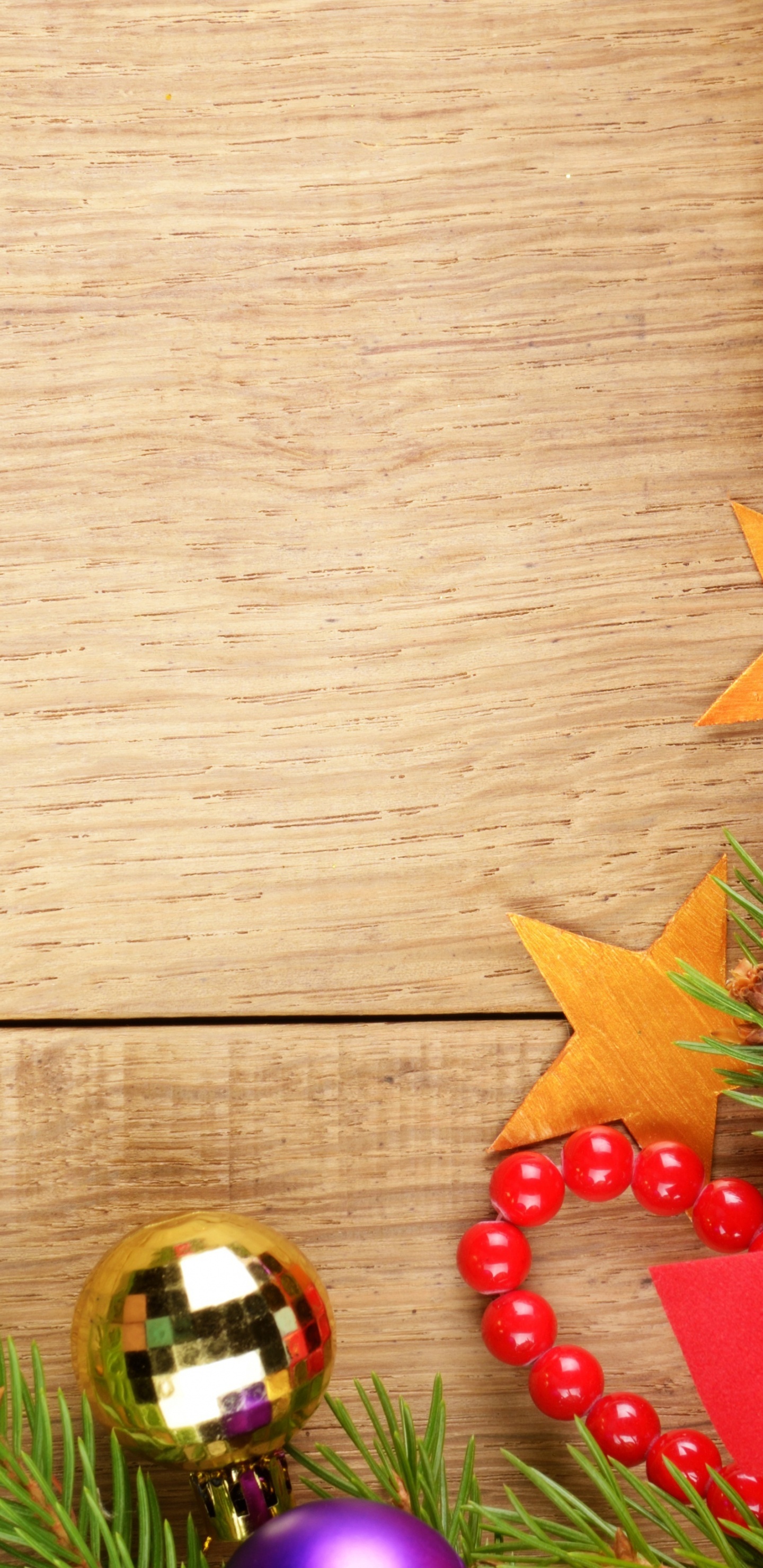 Обои цветочный дизайн, праздник, Рождественские украшения, Рождественский день, декор в разрешении 1440x2960