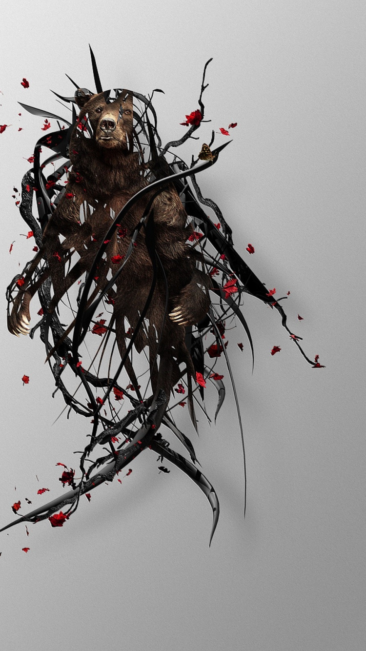 Обои ветвь, прут, Всемирная паутина, веточка в разрешении 750x1334