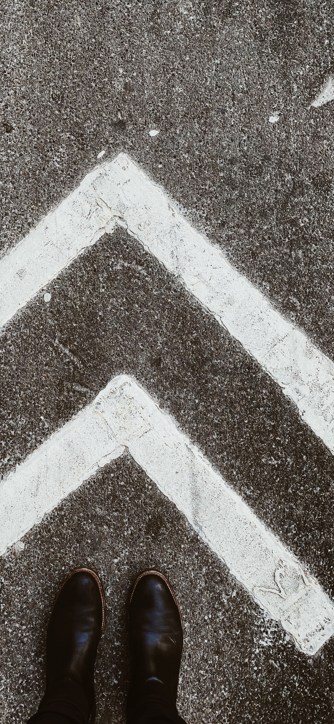 Обои снимок, дорога, масляная краска, Черный Белый - М, масляная живопись в разрешении 1125x2436