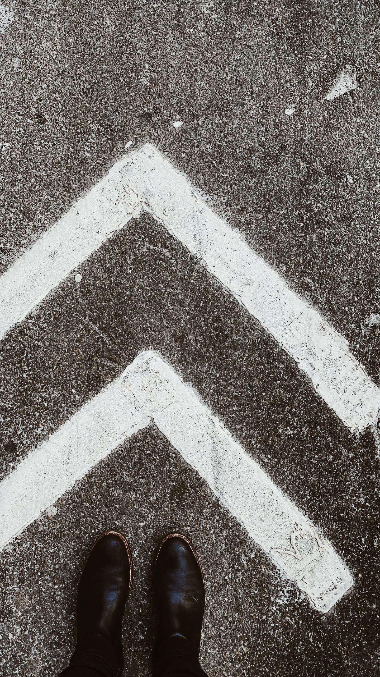 Обои снимок, дорога, масляная краска, Черный Белый - М, масляная живопись в разрешении 1440x2560