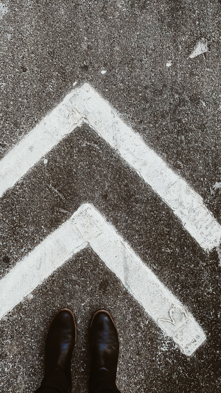 Обои снимок, дорога, масляная краска, Черный Белый - М, масляная живопись в разрешении 750x1334