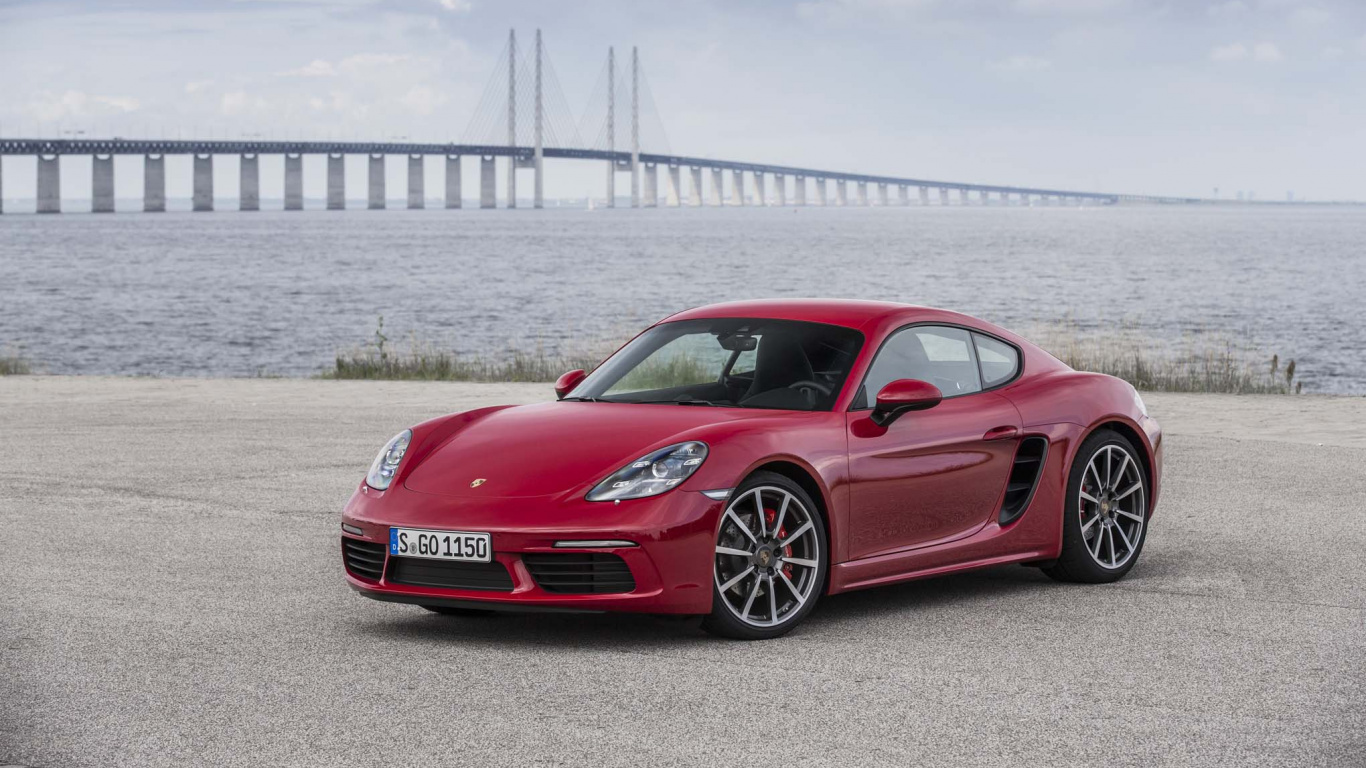 Обои Порше, 2016 Порше Кайман, авто, спорткар, Porsche 718 Boxster в разрешении 1366x768