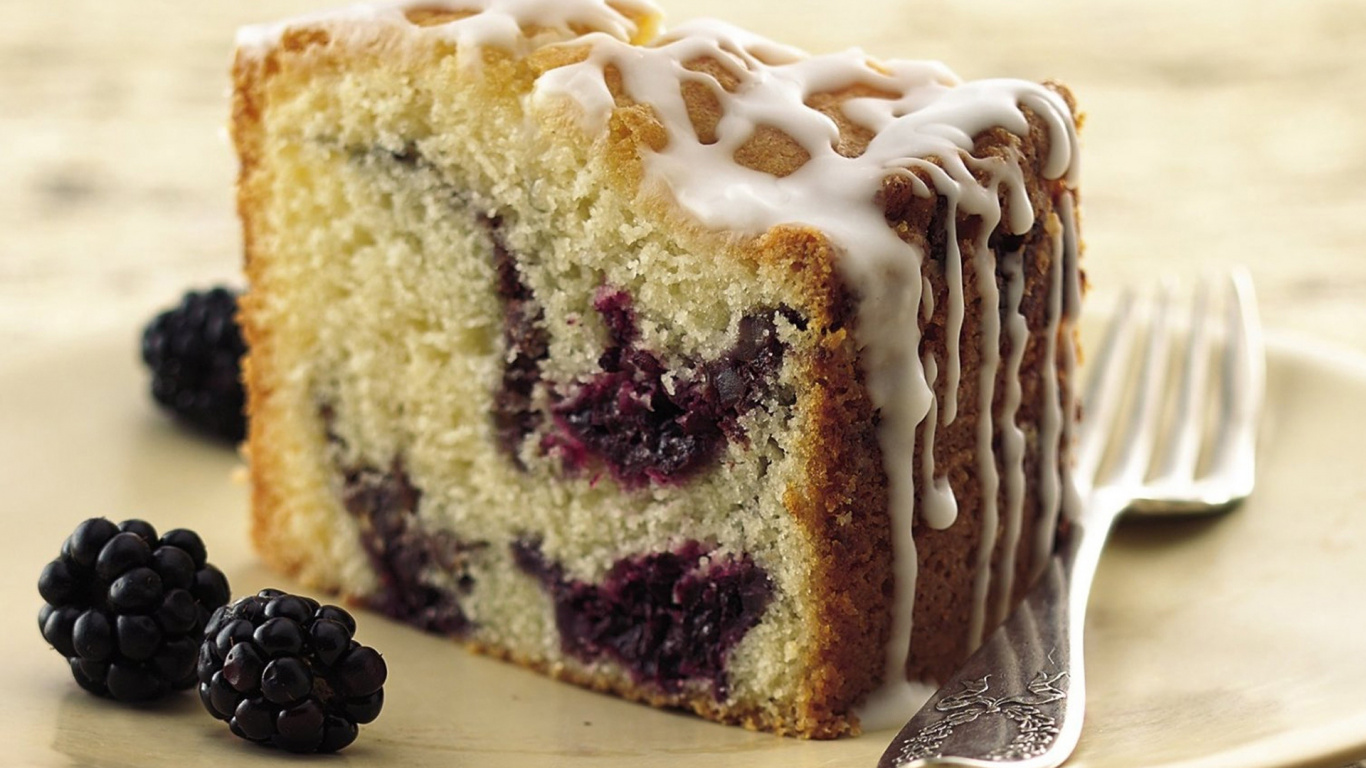 Обои Черника, пища, замороженный десерт, глазурь, замороженные десерты в разрешении 1366x768