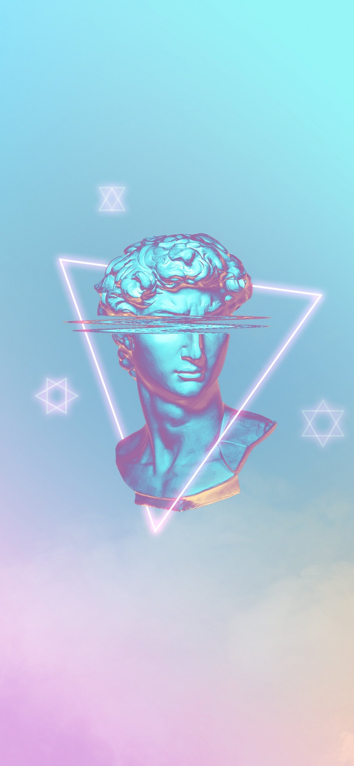 Обои вода, глаз, арт, электрик, визуальное искусство в разрешении 1125x2436