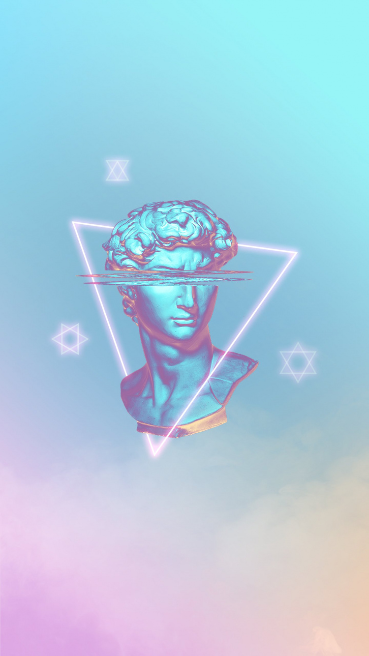 Обои вода, глаз, арт, электрик, визуальное искусство в разрешении 750x1334