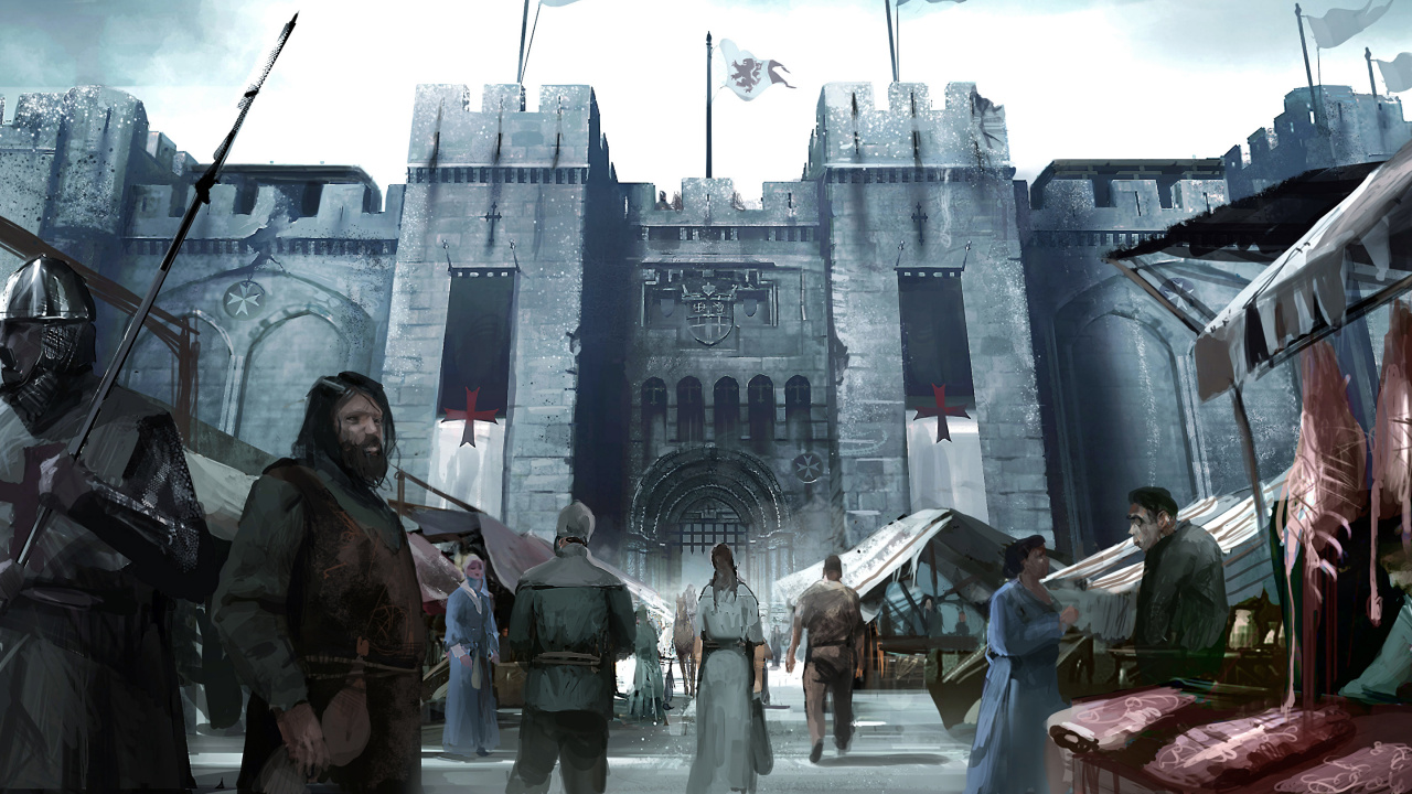 Обои ассасин концепт-арт, assassins creed, Assassins Creed III, концепт арт, арт в разрешении 1280x720