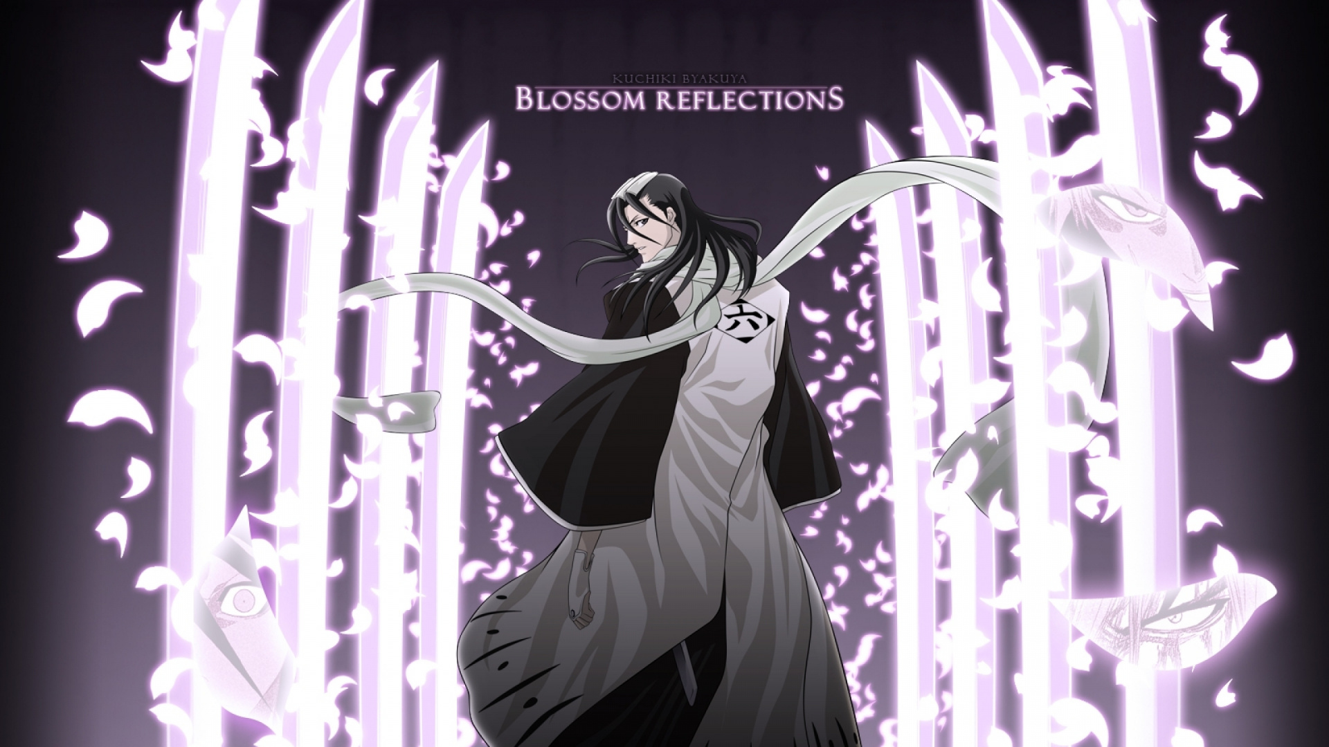 Обои Бьякуя Кучики, Ичиго Куросаки, арт, Представление, отбеливатель в разрешении 1920x1080