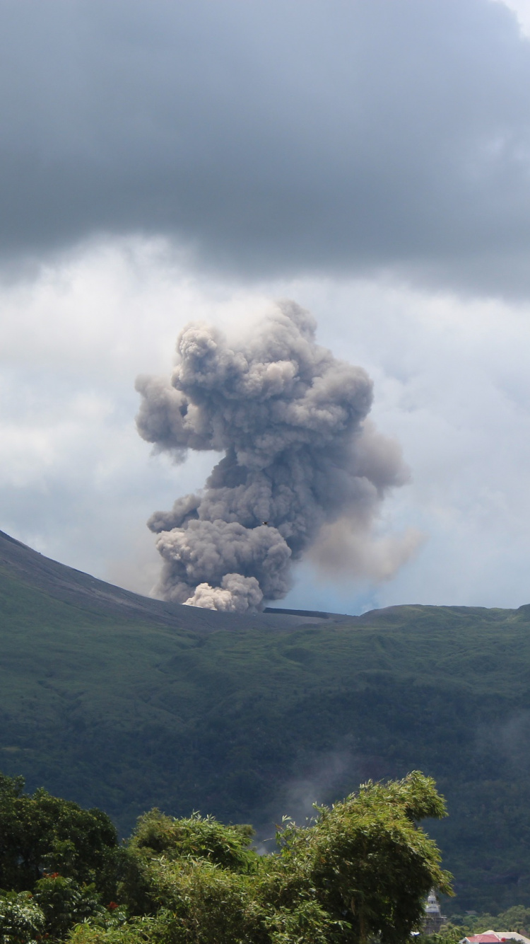 Обои нагорье, Вильяррика, Локон-Empung, пейзажи гор, вулкан в разрешении 750x1334