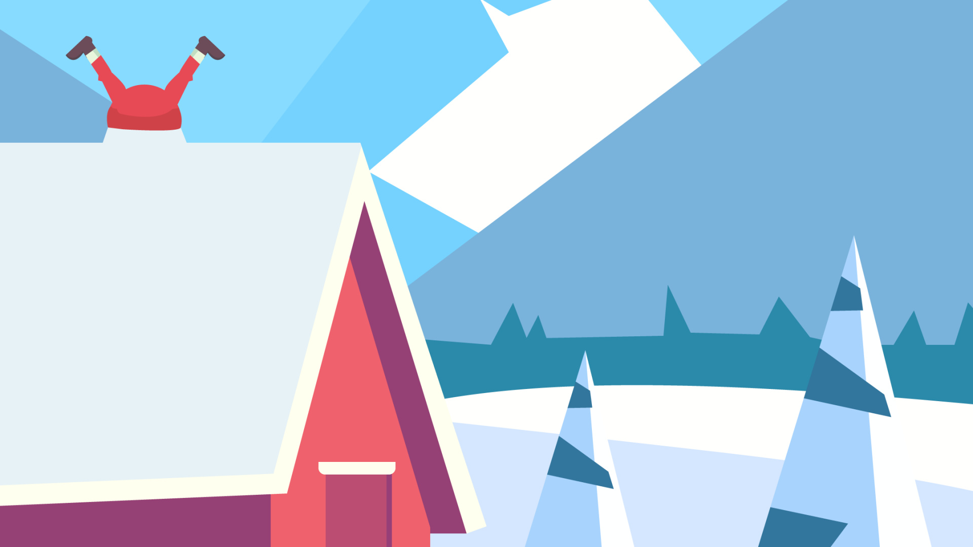 Обои лазурный, склон, треугольник, прямоугольник, электрик в разрешении 1920x1080