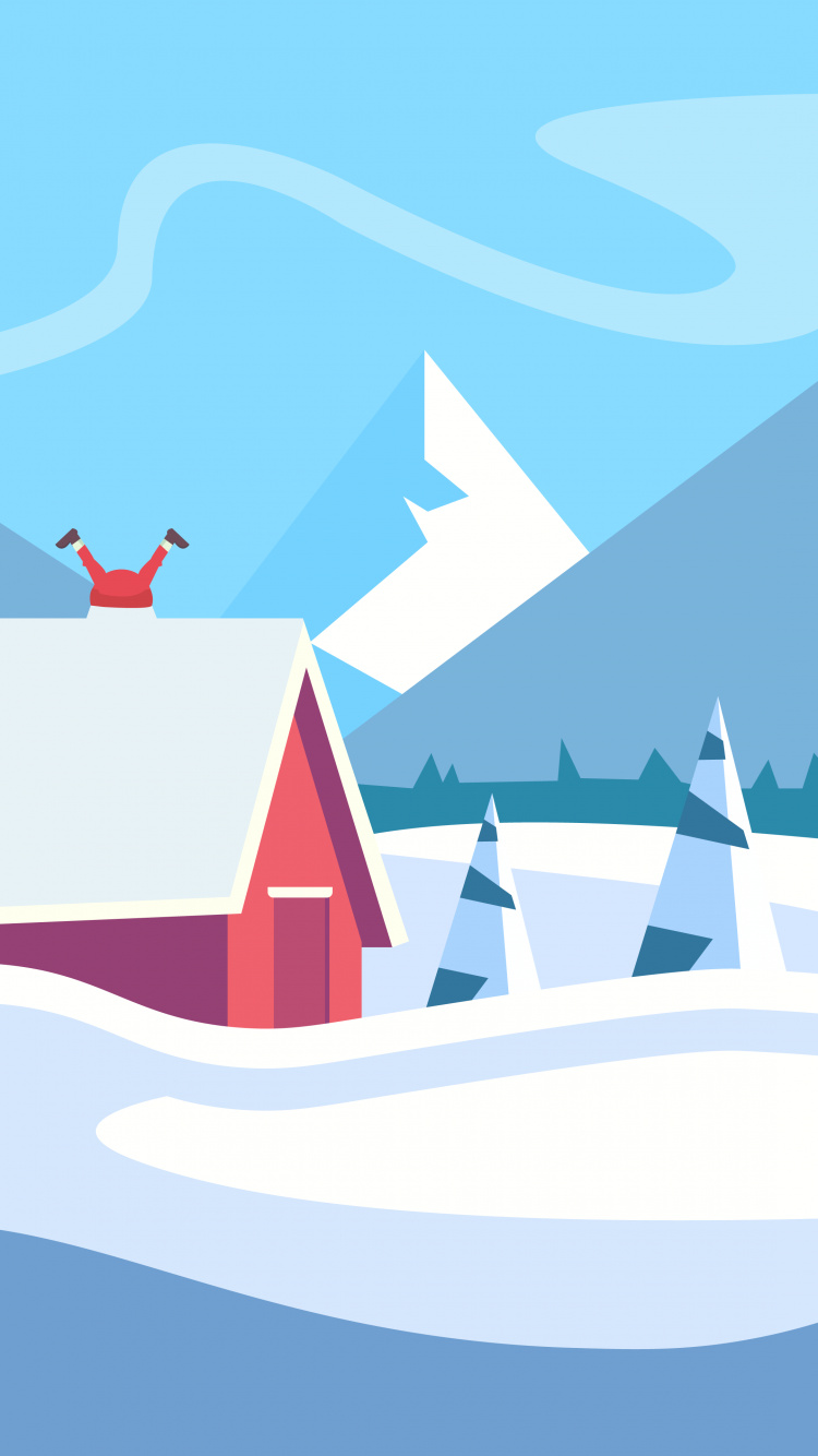 Обои лазурный, склон, треугольник, прямоугольник, электрик в разрешении 750x1334