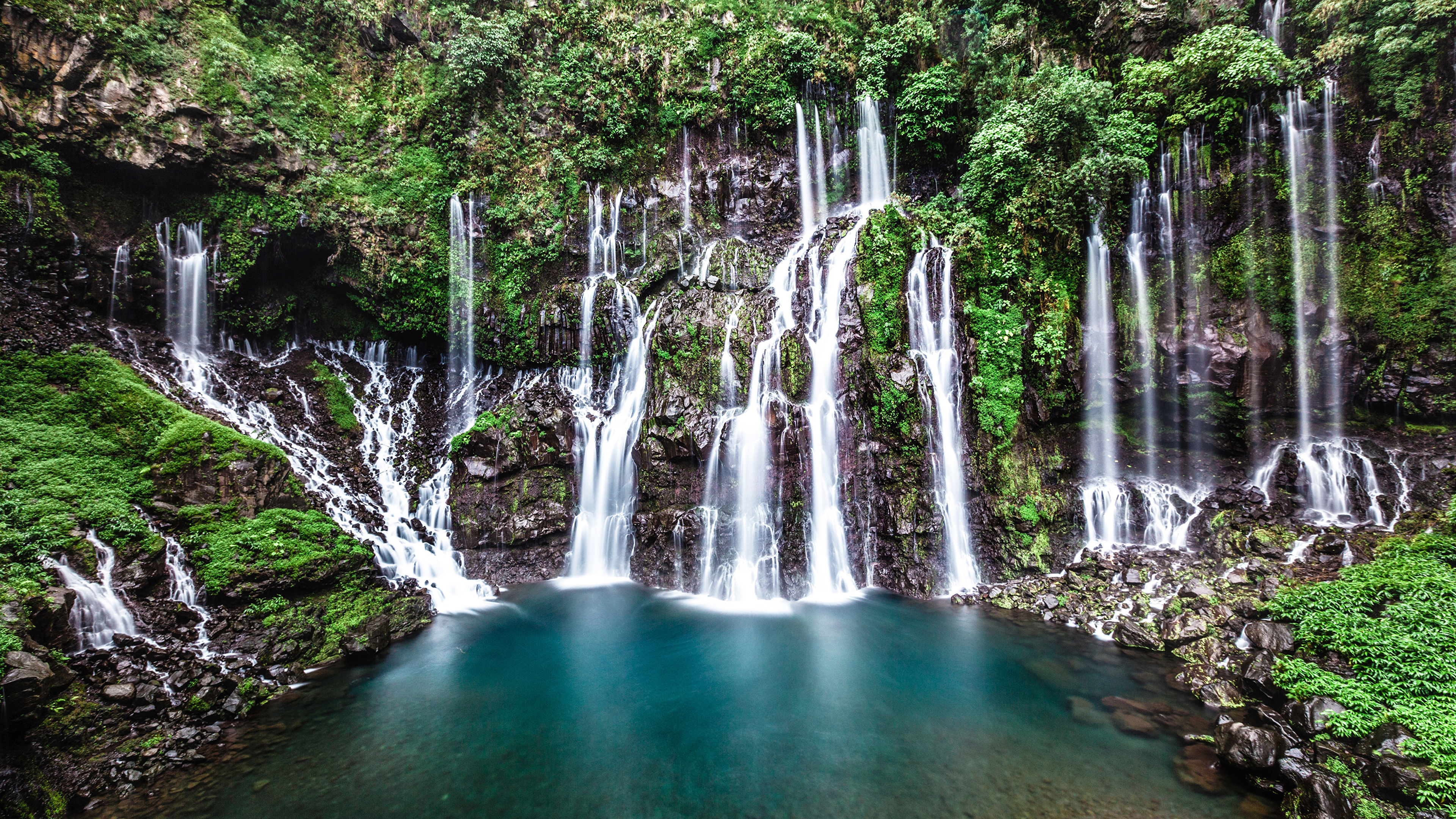 Обои каскад Ланжевена, Ланжевен, водопад, Тру де Фер, гидроресурсы в разрешении 3840x2160