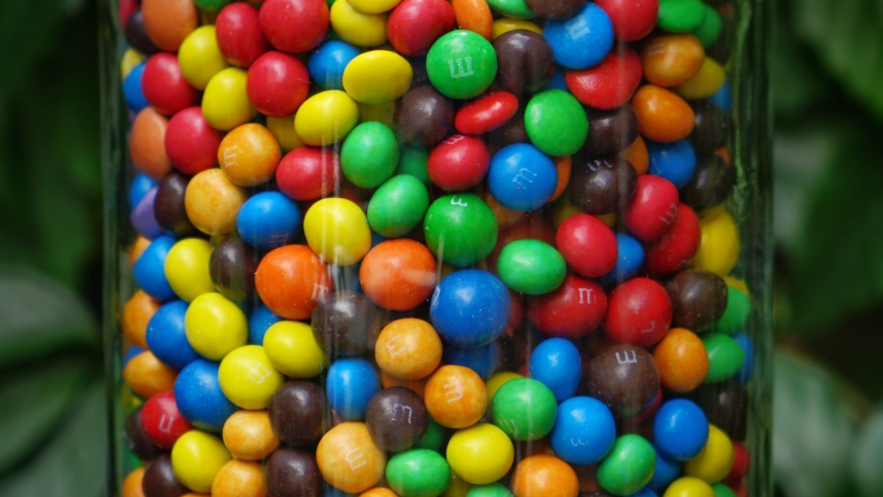 Обои баночка ммс, Ммс, конфета, баночка молочного шоколада ммс, шоколад в разрешении 1280x720