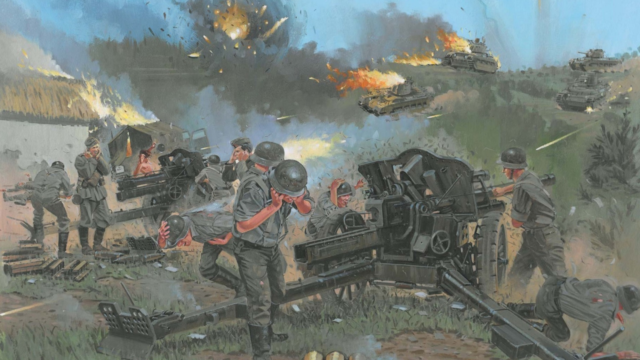 Обои бак, битва, компьютерная игра, военная организация, отряд в разрешении 1280x720