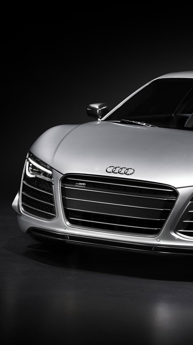 Обои audi, audi r8, автомобильный дизайн, двигатель V10, личный авто в разрешении 750x1334
