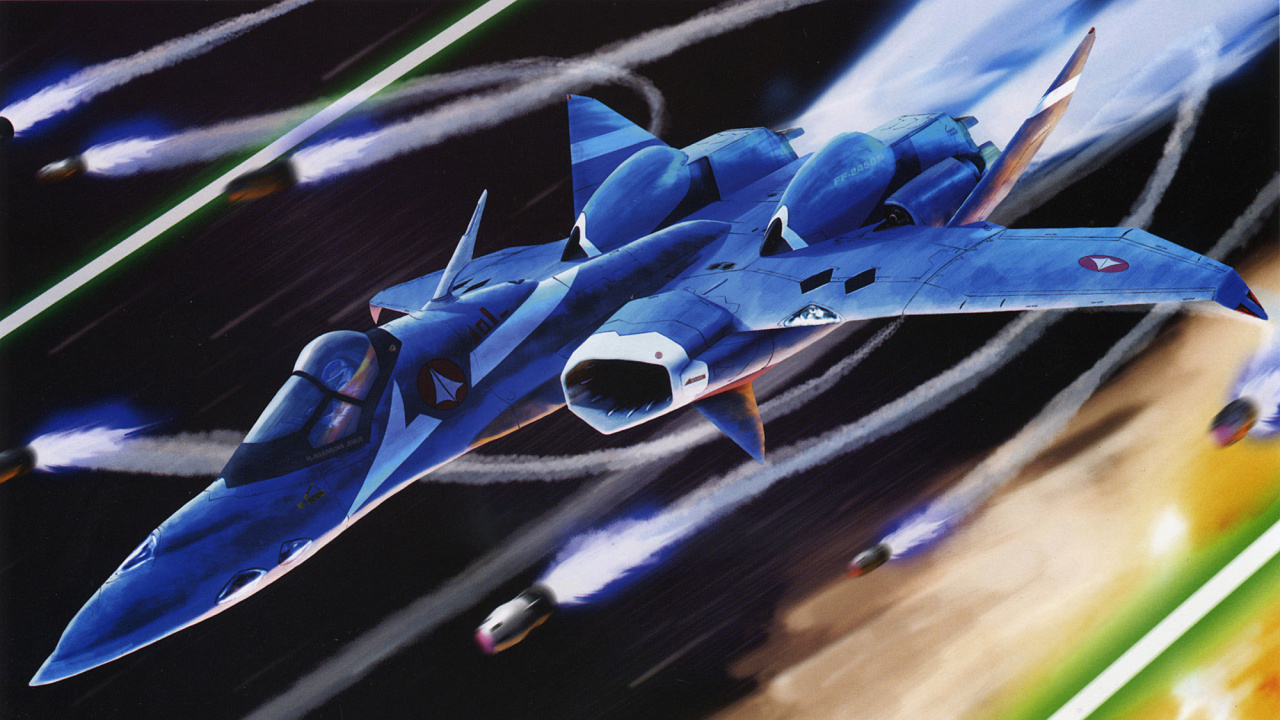 Обои VF-1 Valkyrie, макросс, самолет, аэрокосмическая техника, самолеты в разрешении 1280x720