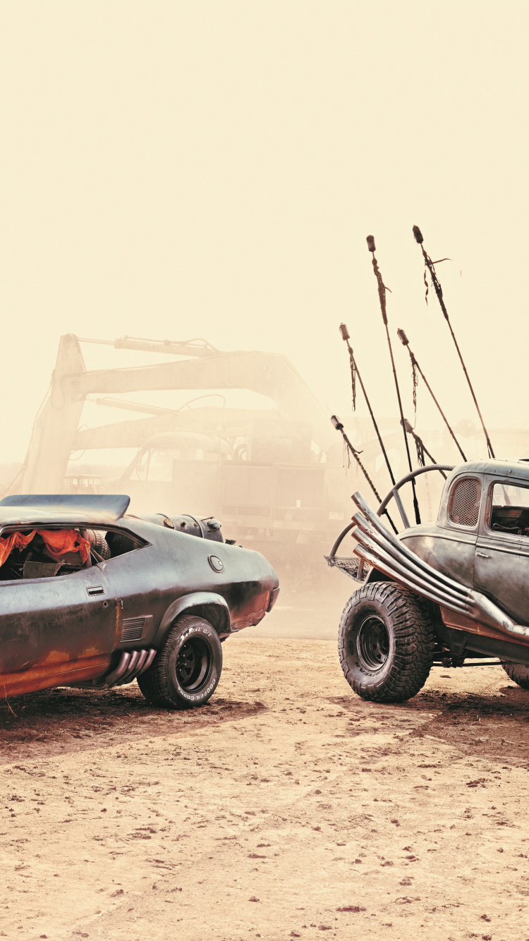 Обои фильм, кузов купе, безумный Макс, легковые автомобили, седан в разрешении 750x1334