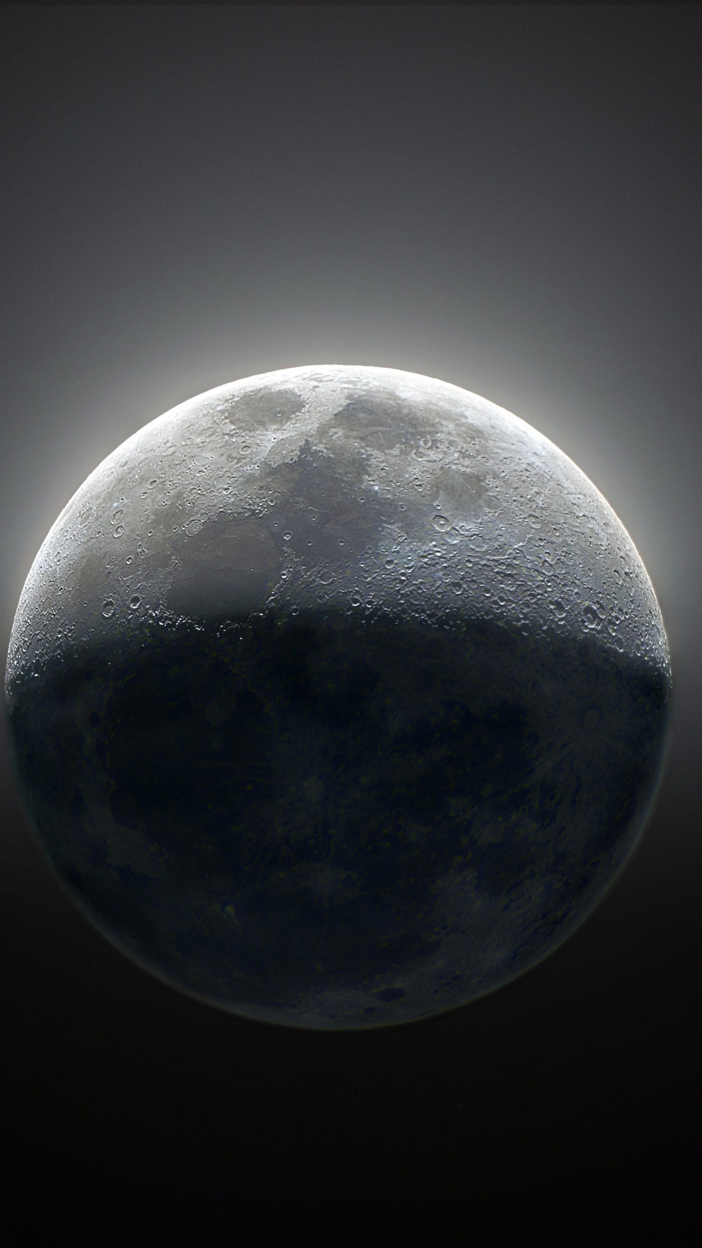 Обои атмосфера, земля, луна, астрономический объект, свет в разрешении 1440x2560