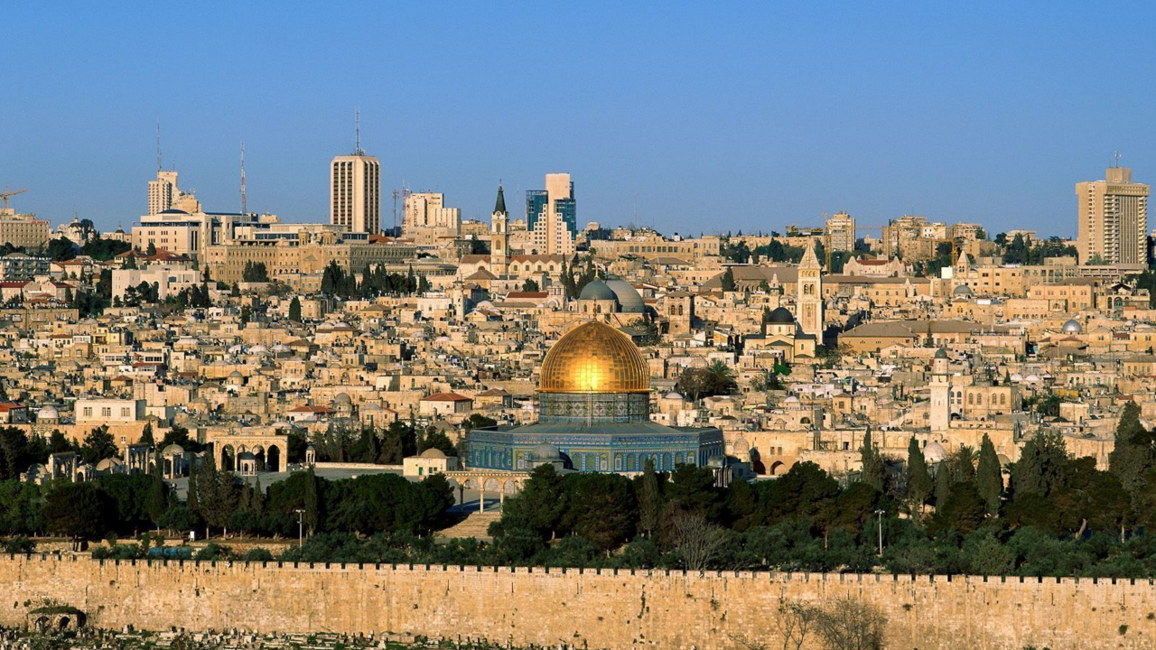 Обои город, городской район, городской пейзаж, ориентир, линия горизонта в разрешении 1280x720