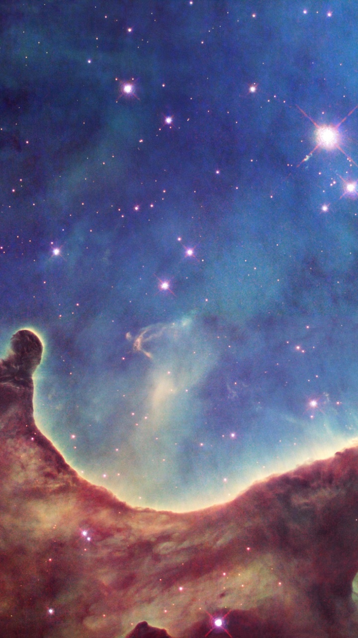 Обои космический телескоп Хаббл, телескоп, Галактика, туманность, космическое пространство в разрешении 720x1280