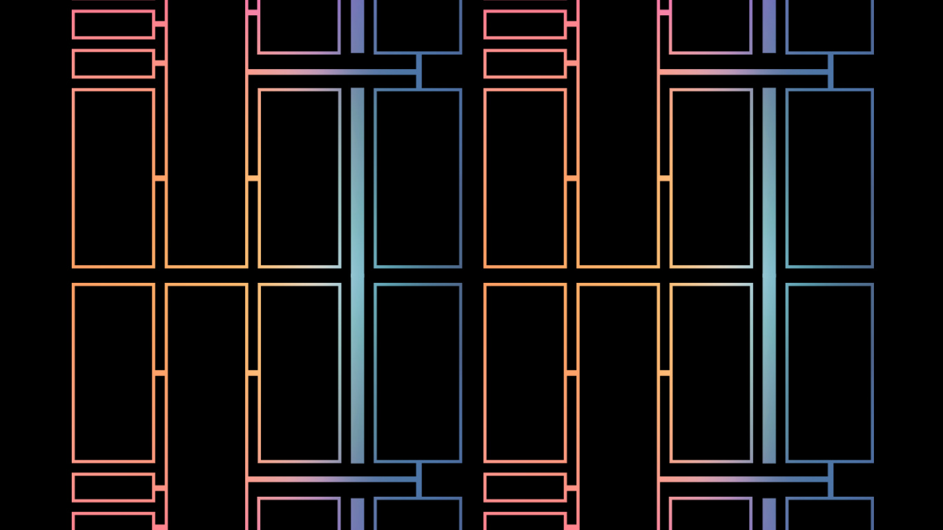 Обои архитектура, apple m1, коричневый цвет, красочность, узор в разрешении 1366x768