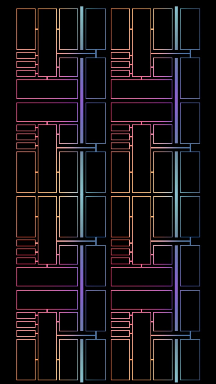 Обои архитектура, apple m1, коричневый цвет, красочность, узор в разрешении 720x1280