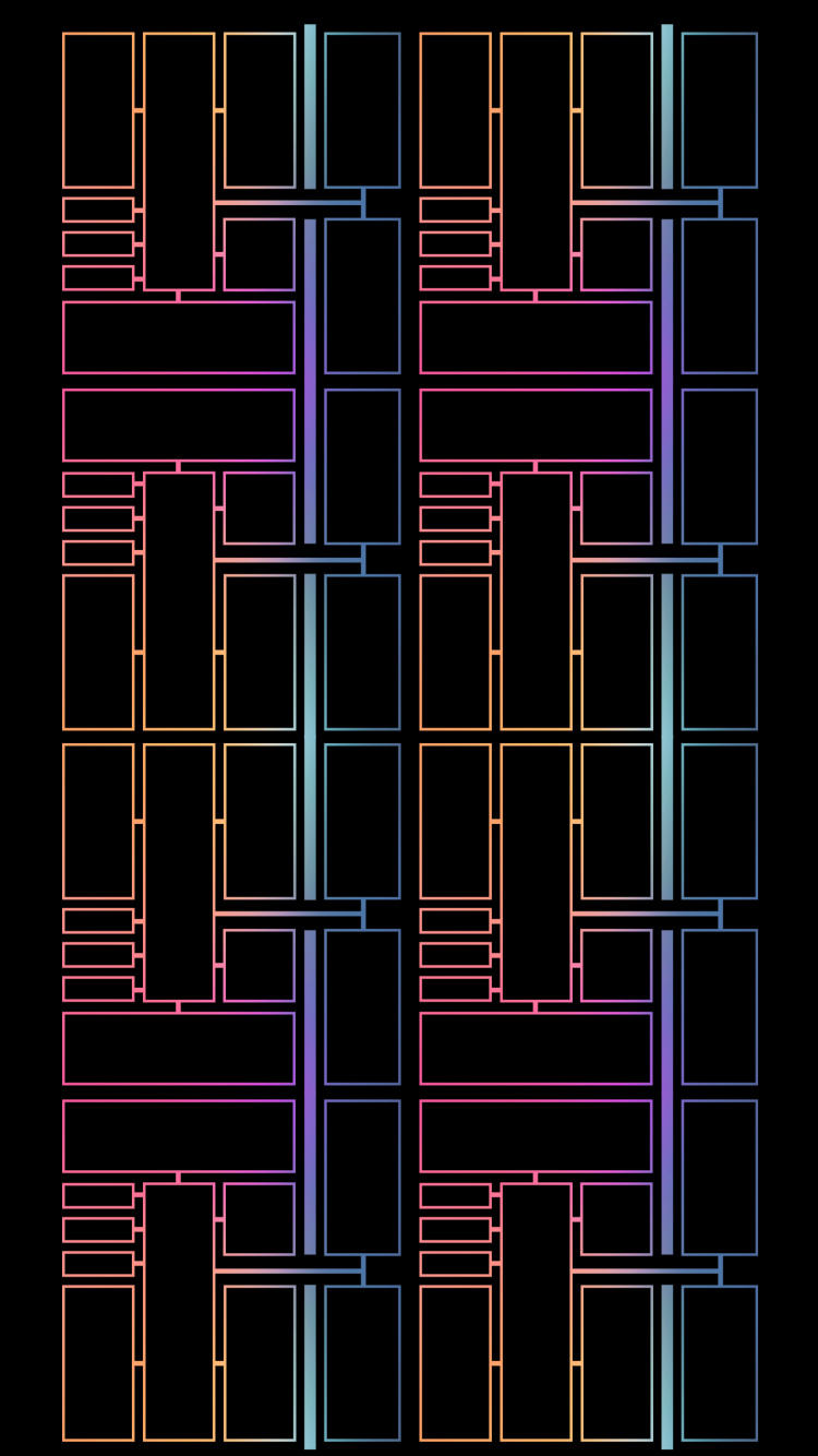 Обои архитектура, apple m1, коричневый цвет, красочность, узор в разрешении 750x1334