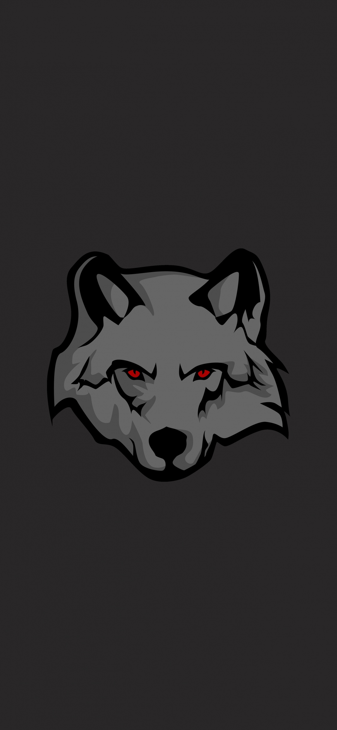 Обои голова, Псовые, мультфильм, волк, морда в разрешении 1125x2436