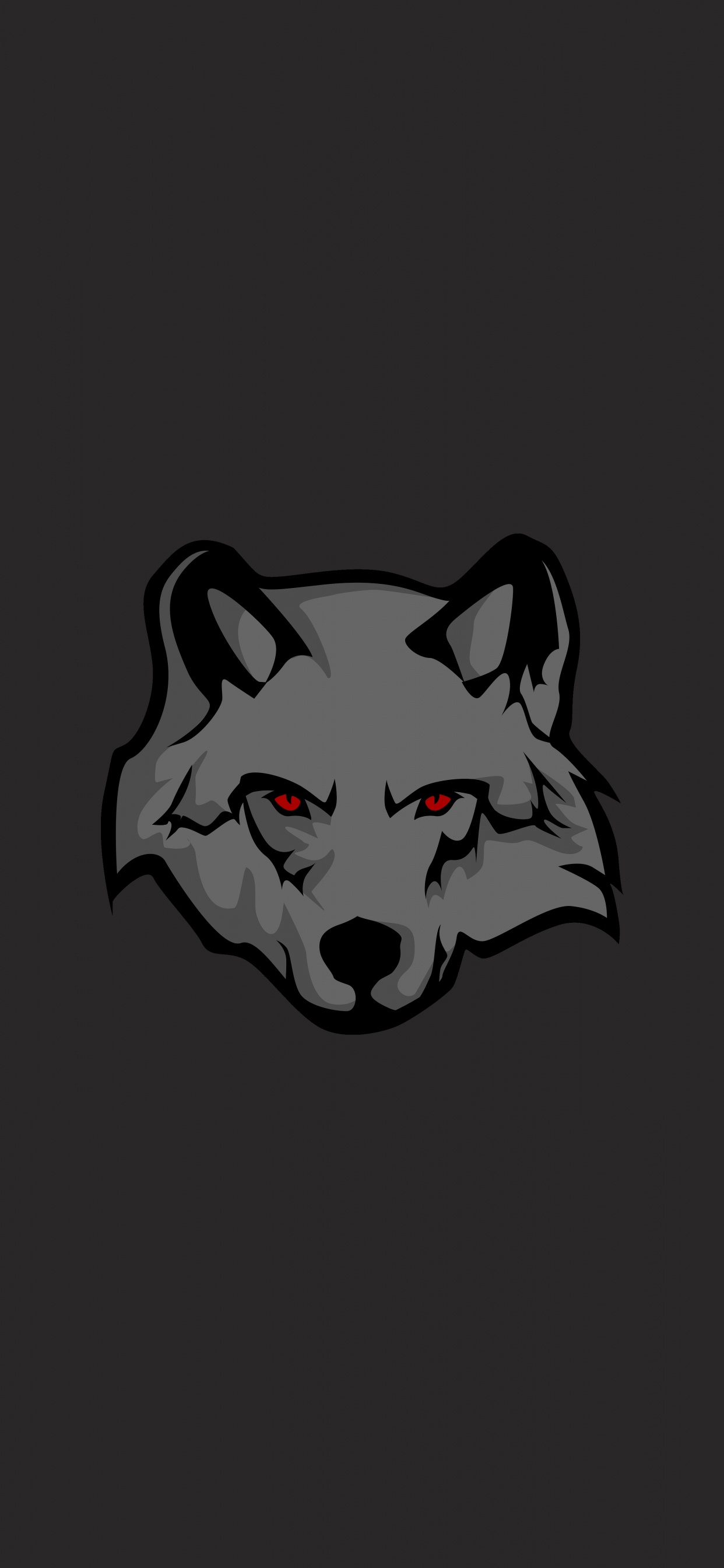 Обои голова, Псовые, мультфильм, волк, морда в разрешении 1242x2688