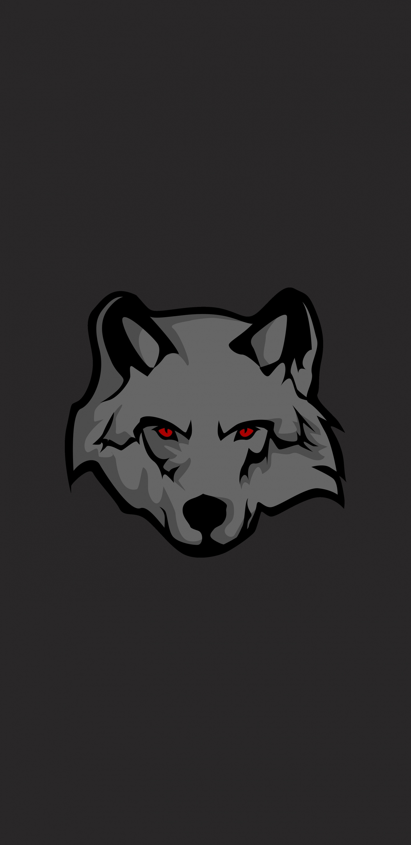 Обои голова, Псовые, мультфильм, волк, морда в разрешении 1440x2960