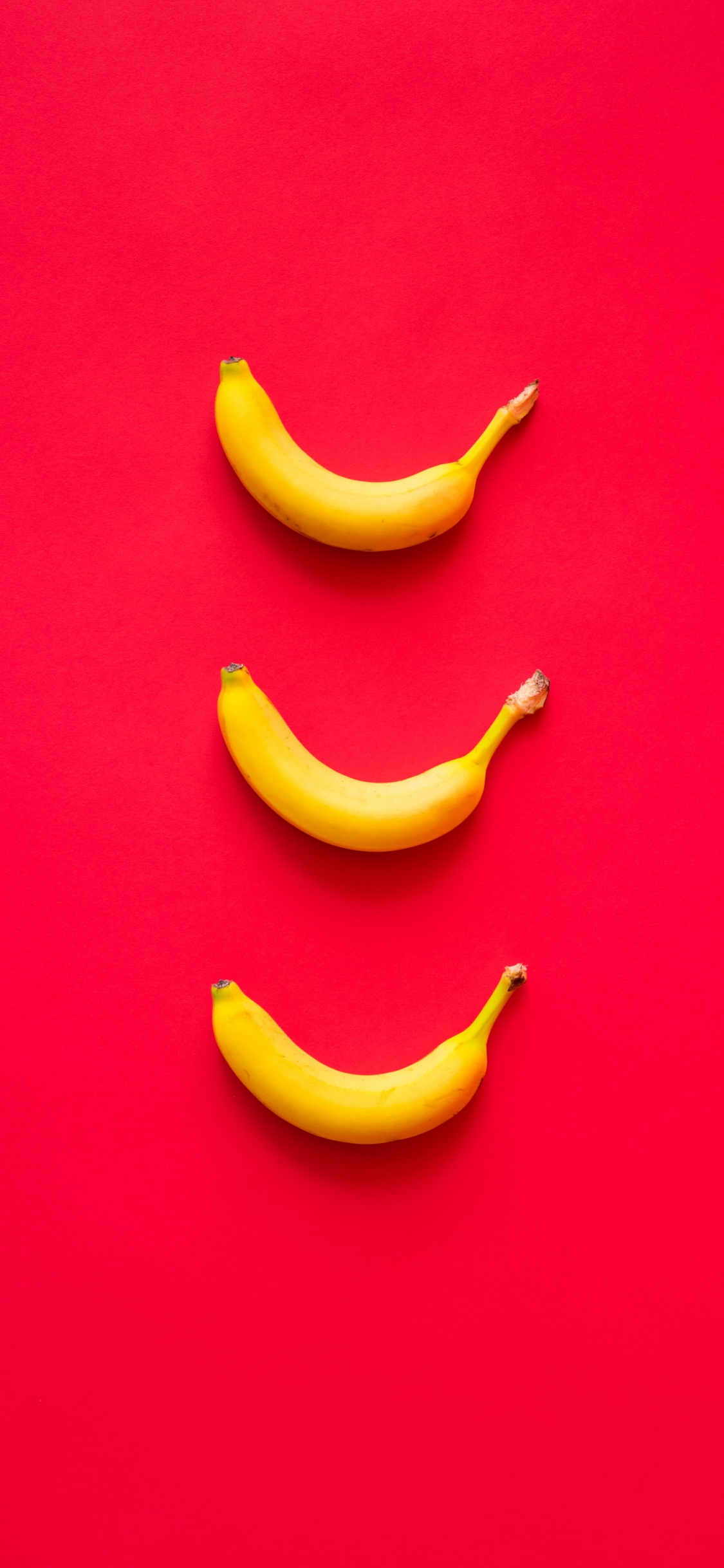 Обои Оранжевый цвет, банан, голова, растение, глаз в разрешении 1125x2436