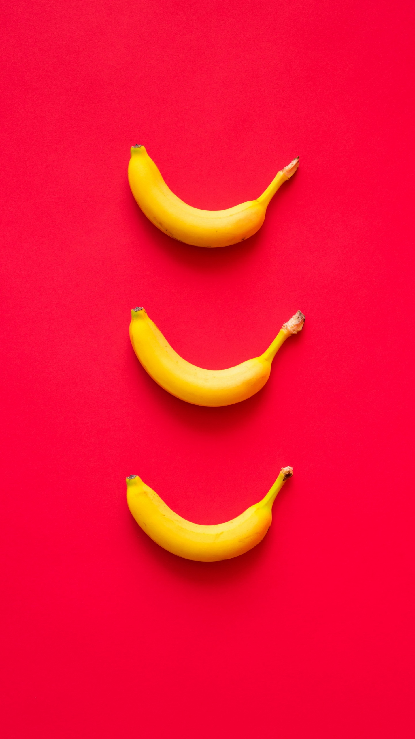 Обои Оранжевый цвет, банан, голова, растение, глаз в разрешении 1440x2560