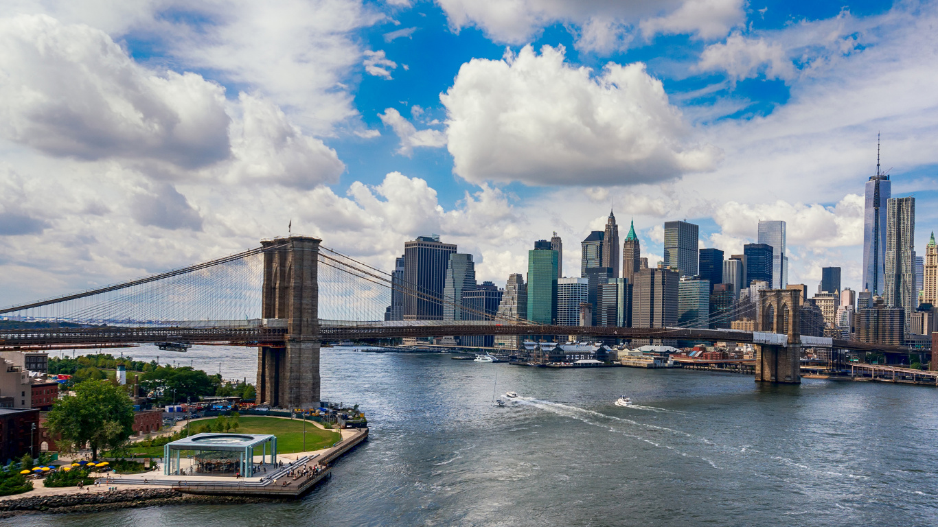 Обои городской пейзаж, город, линия горизонта, городской район, дневное время в разрешении 1366x768