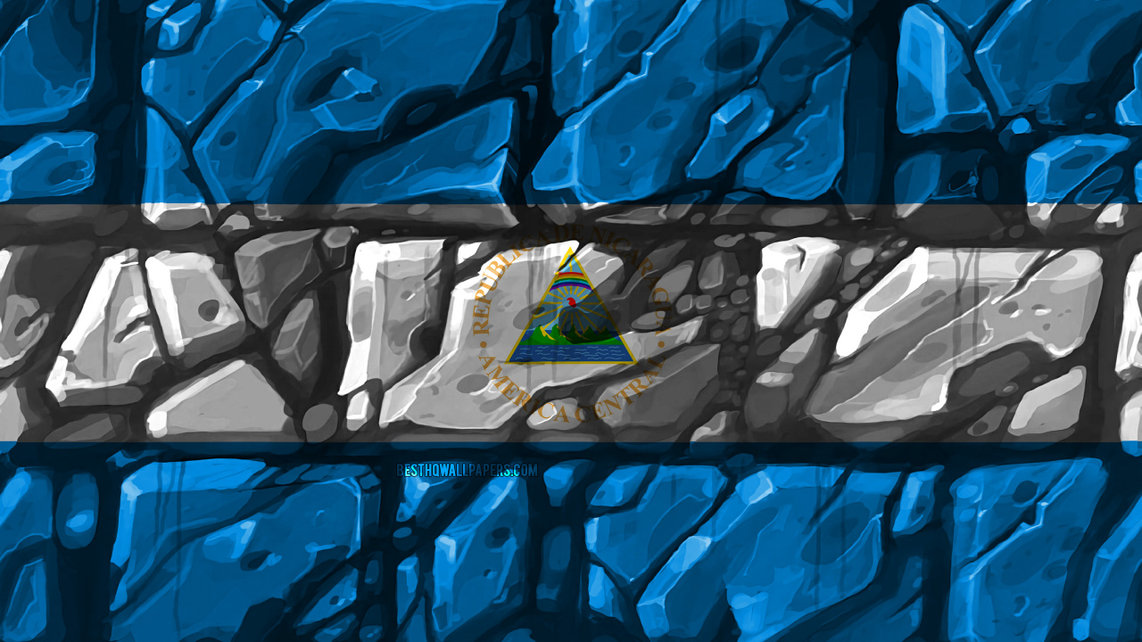 Обои синий, граффити, флаг, стекло, Флаг Объединенных Арабских Эмиратов в разрешении 1280x720