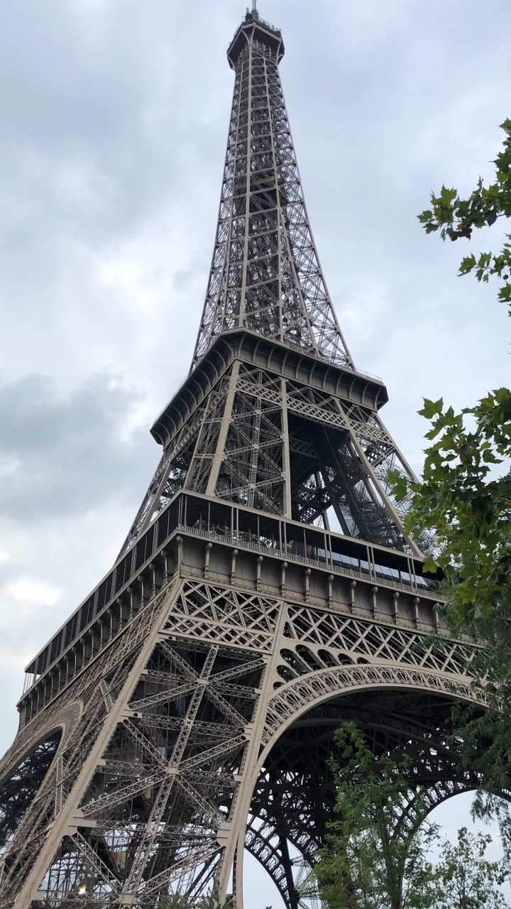 Обои Париж, Эйфелева башня, Жиль брошюра, вышка, архитектура в разрешении 720x1280