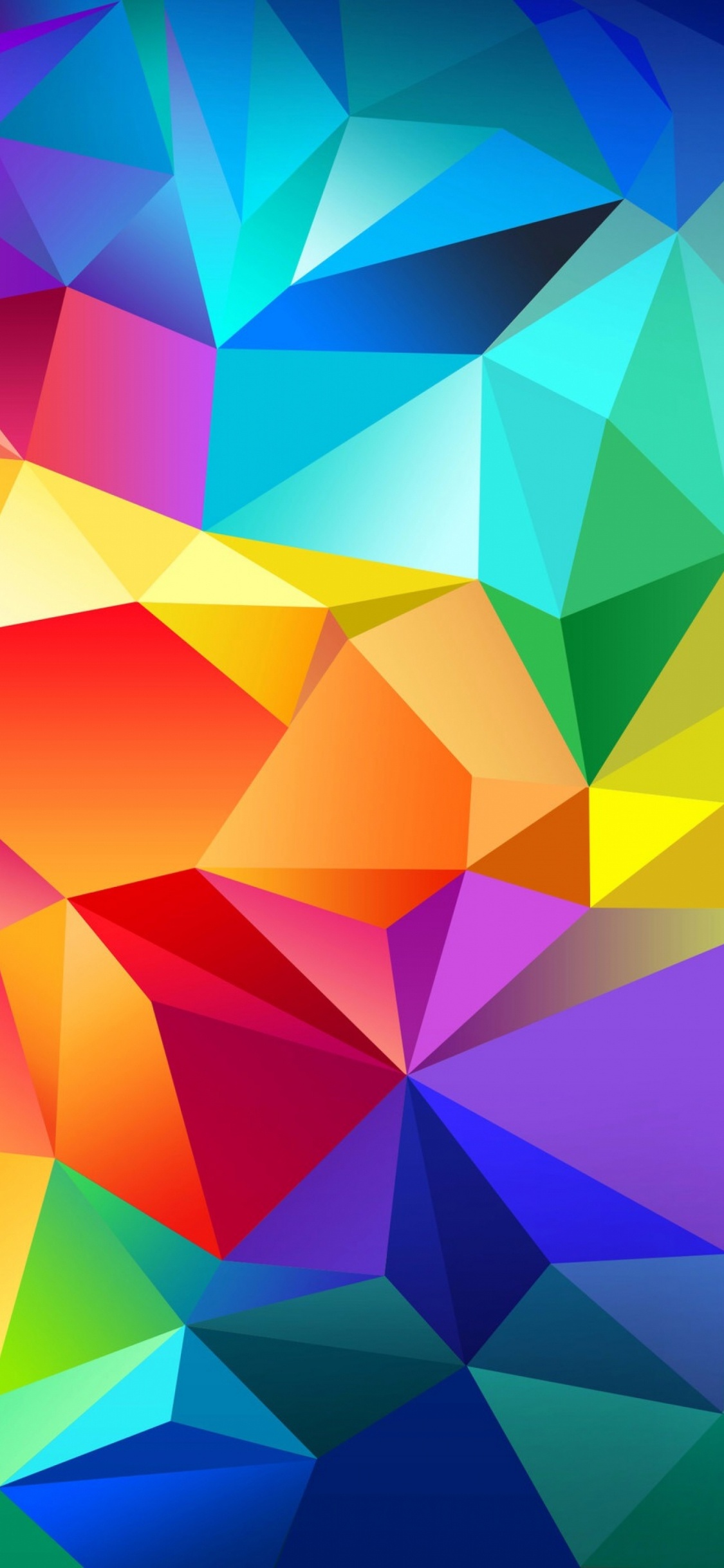 Обои красочность, узор, графический дизайн, треугольник, дизайн в разрешении 1125x2436